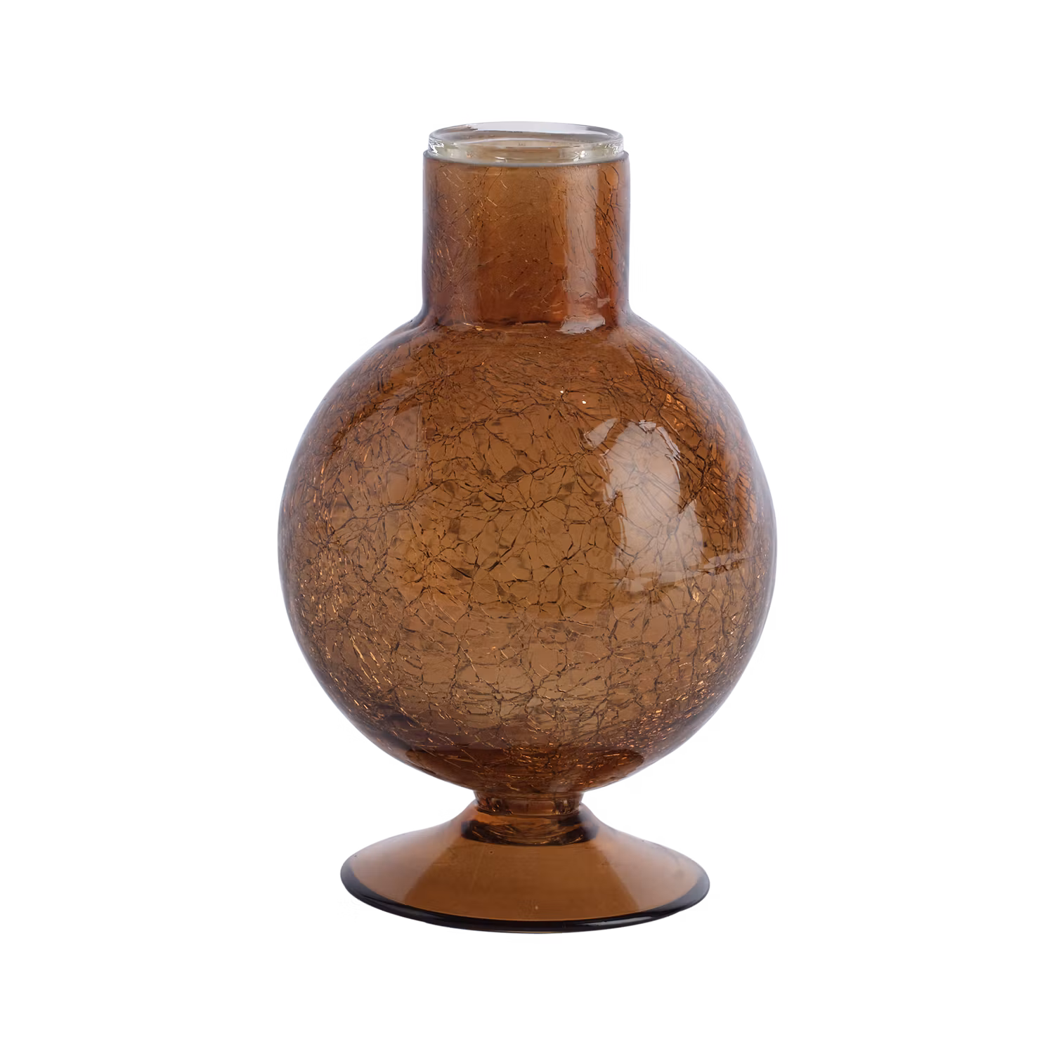 Ljusstake i Glas, Brun