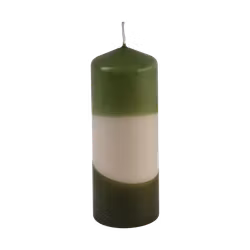 Flerfärgat blockljus, Grön, 2-pack
