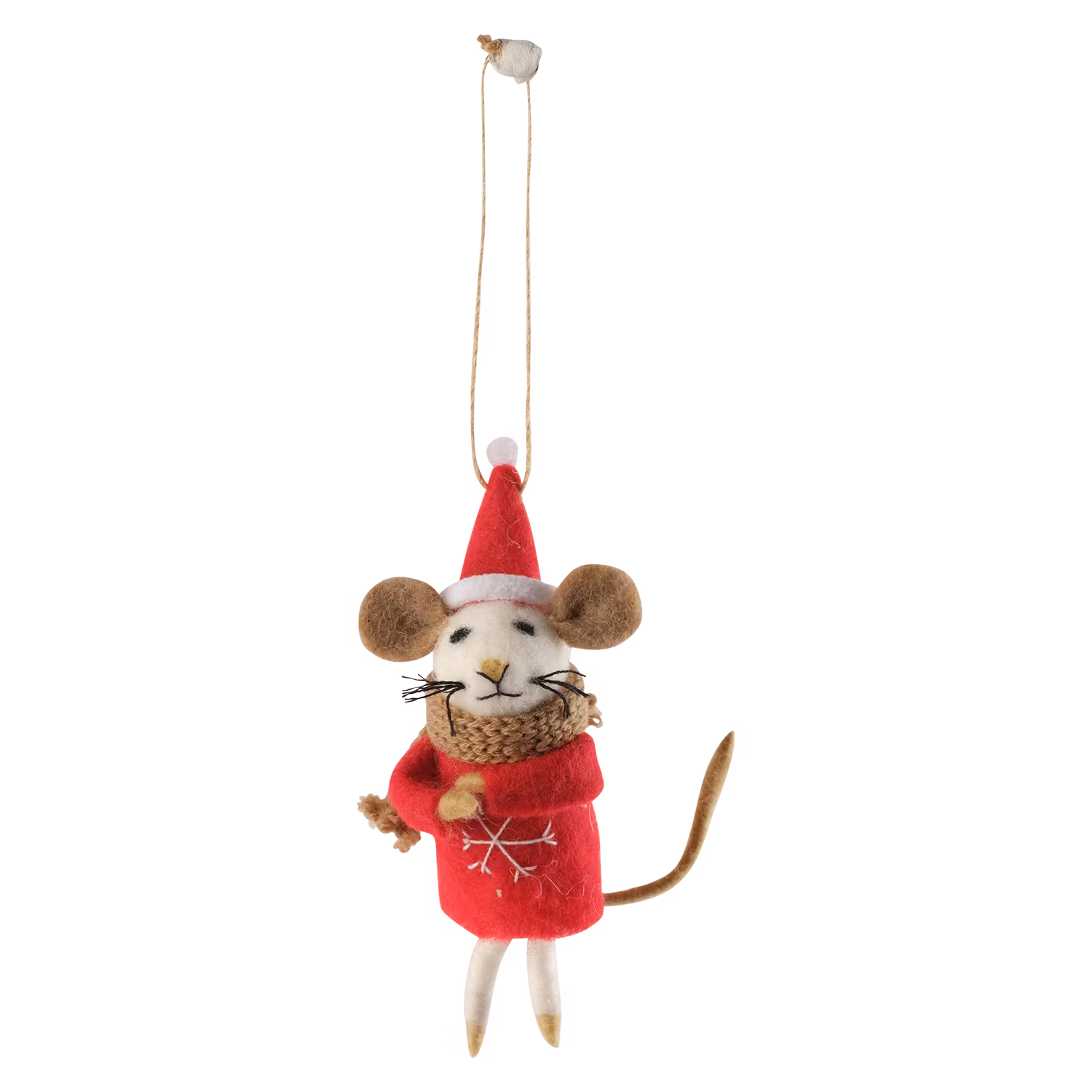 Julgransdekoration, Mus med tomteluva, 2-pack