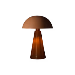Bordslampa i järn, Brun
