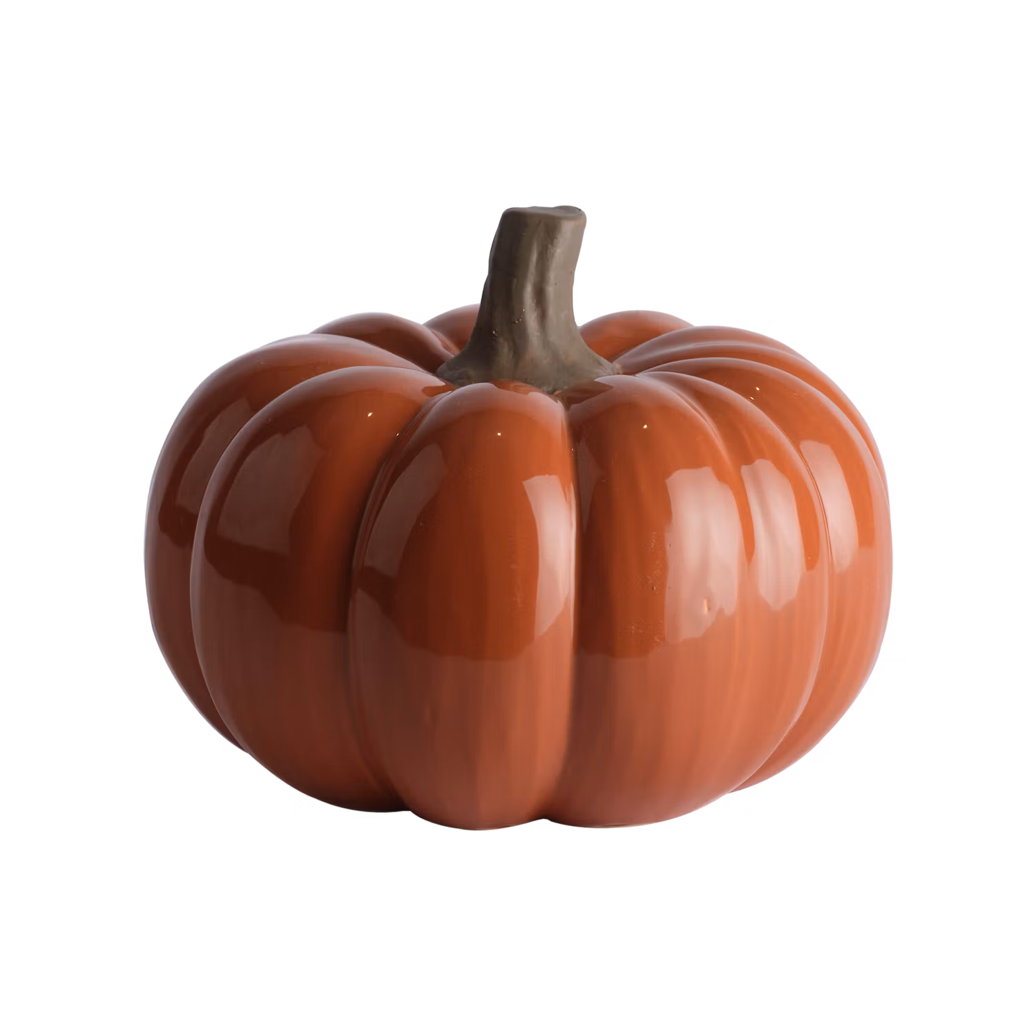 Pumpa, Bordsdekoration i stengods, Ø17,5cm, Orange