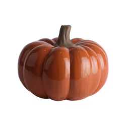 Pumpa, Bordsdekoration i stengods, Ø17,5cm, Orange