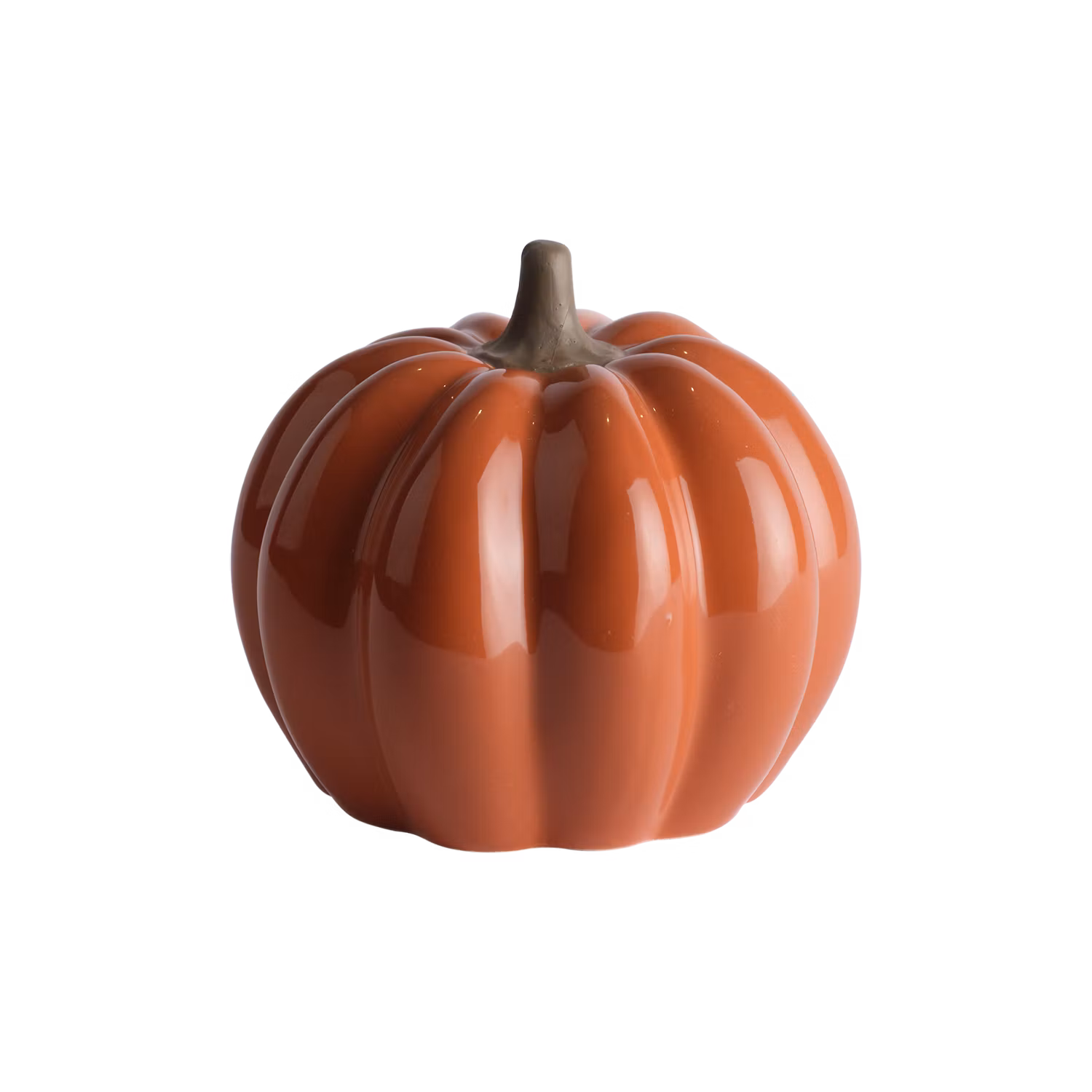 Pumpa, Bordsdekoration i stengods, Ø14cm, Orange