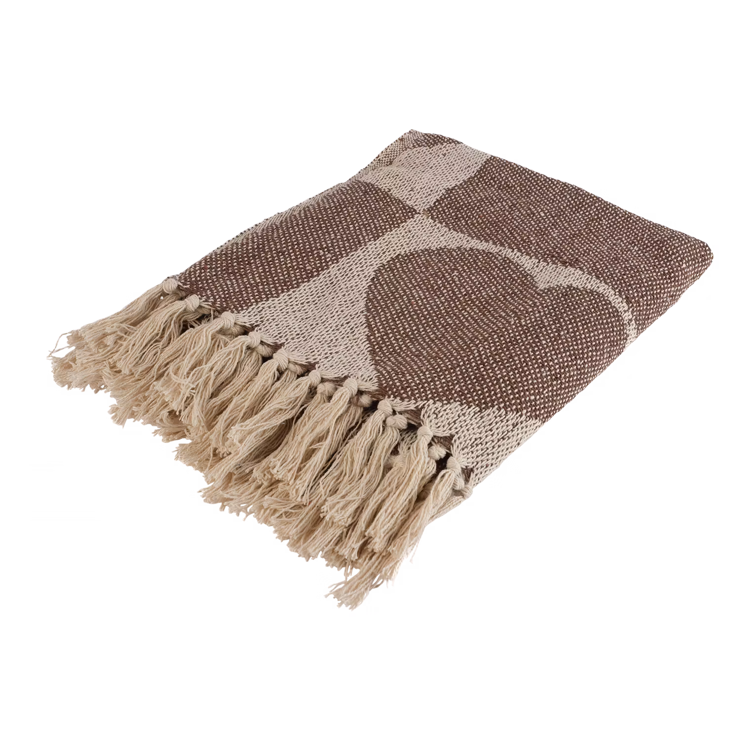 Handgjord Filt 100% Bomull, 150x130cm, Brun