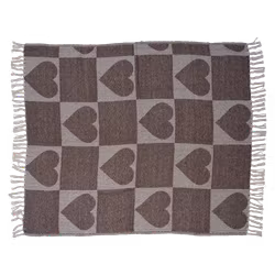 Handgjord Filt 100% Bomull, 150x130cm, Brun