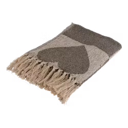Handgjord Filt 100% Bomull, 150x130cm, Grön