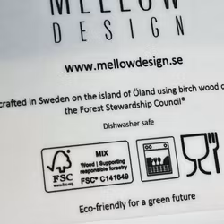 Bricka med skånska platser och benämningar