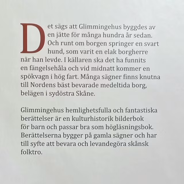 Glimmingehus, hemlighetsfulla och fantastiska berättelser