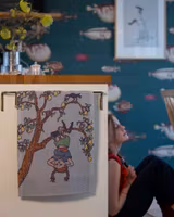 Handduk Pippi Långstrump - Uppochner