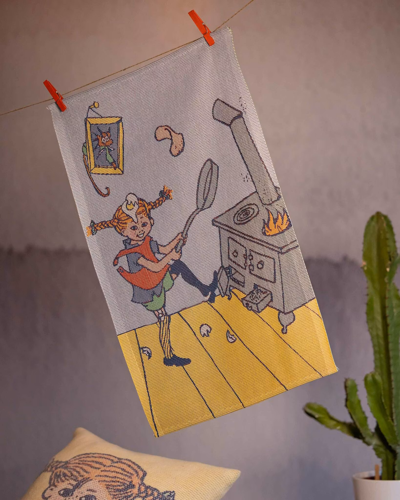 Handduk Pippi Långstrump - Pannkakskaos