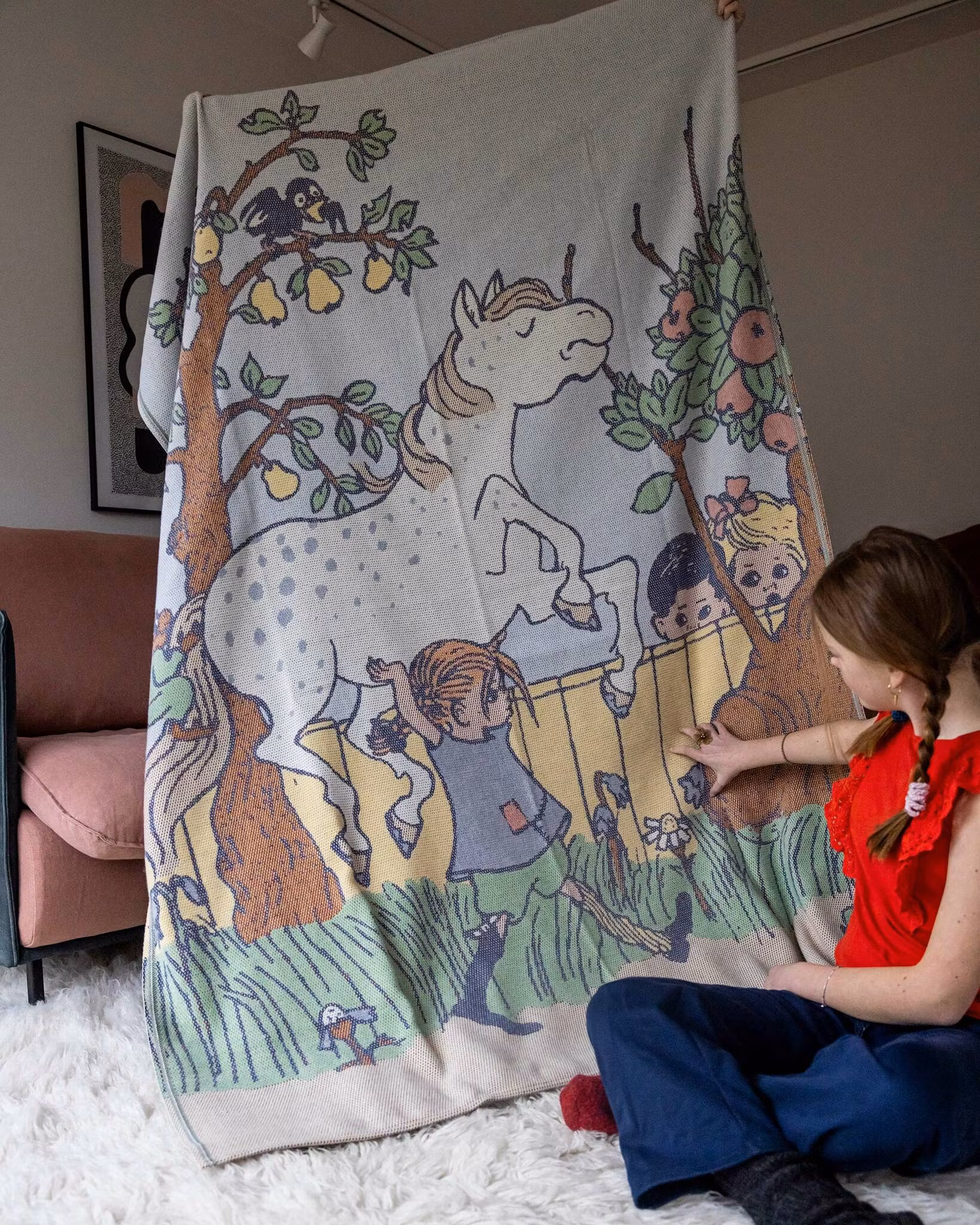 Pläd Pippi Långstrump - Päronsprång