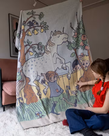 Pläd Pippi Långstrump - Päronsprång