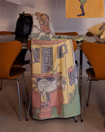 Pläd Pippi Långstrump - Villa Villekulla