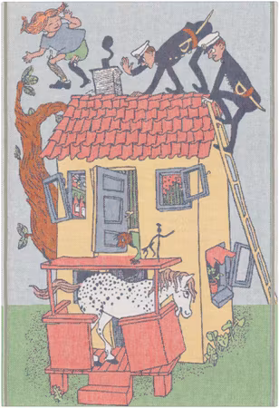 Pläd Pippi Långstrump - Villa Villekulla