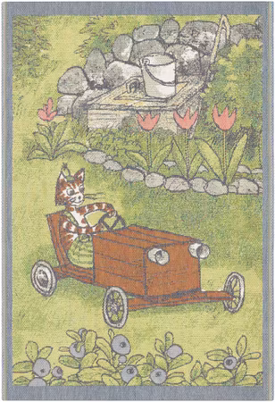 Pläd Pettson och Findus - Lådbil