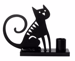 Ljusstake Sittande Katt