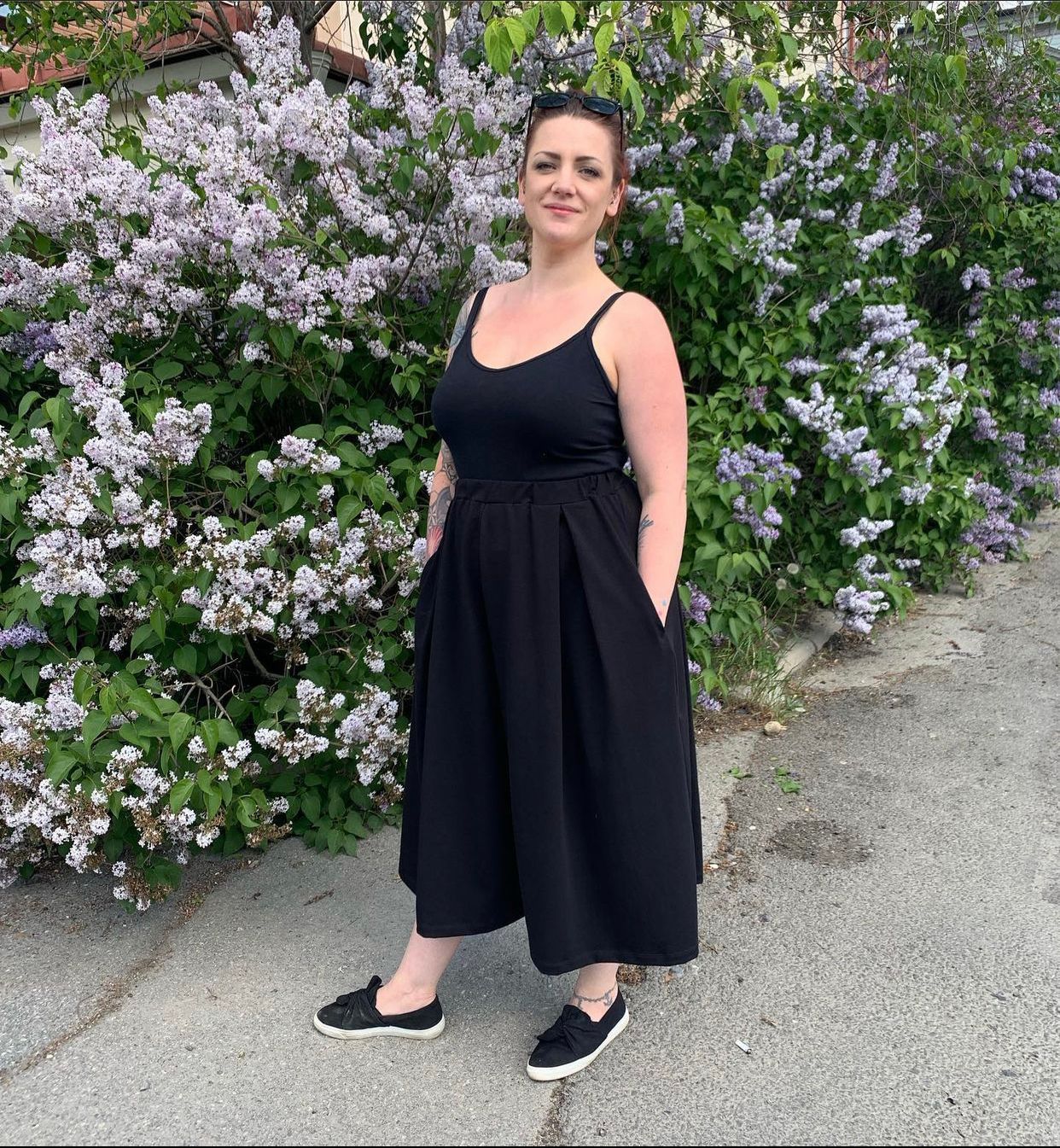 Culottes 3/4 långa Groovy Rainbow