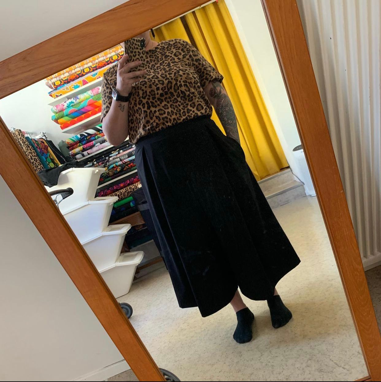 Culottes 3/4 långa Black