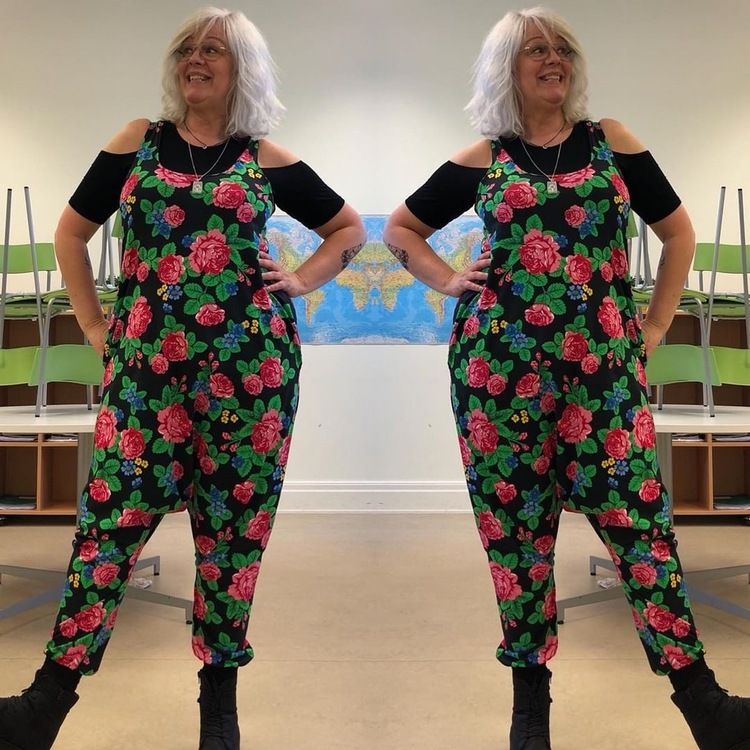 Prickbegonia Haremjumpsuit utan ärm