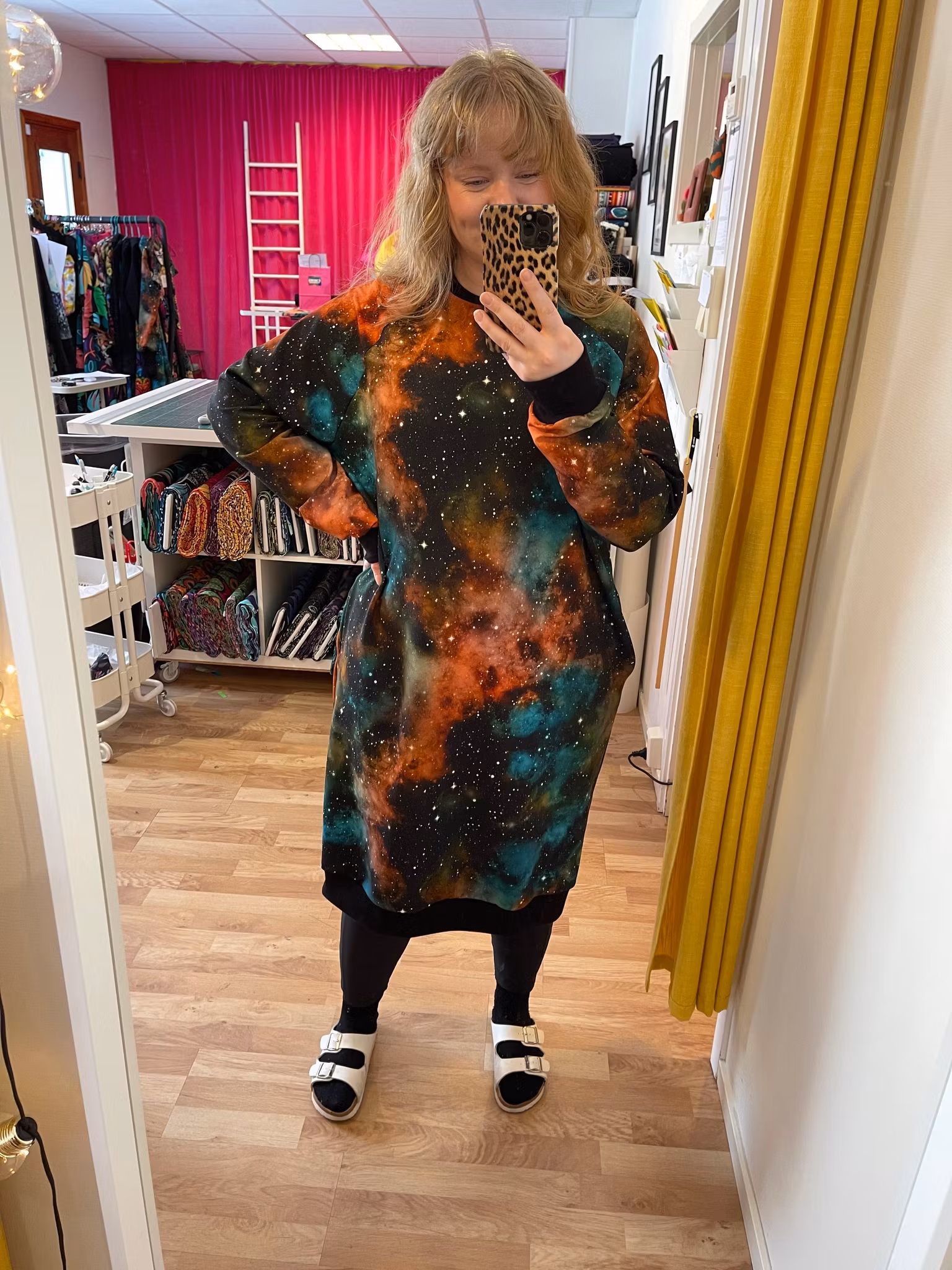 Haute Couture Black Sweatshirt dress Long