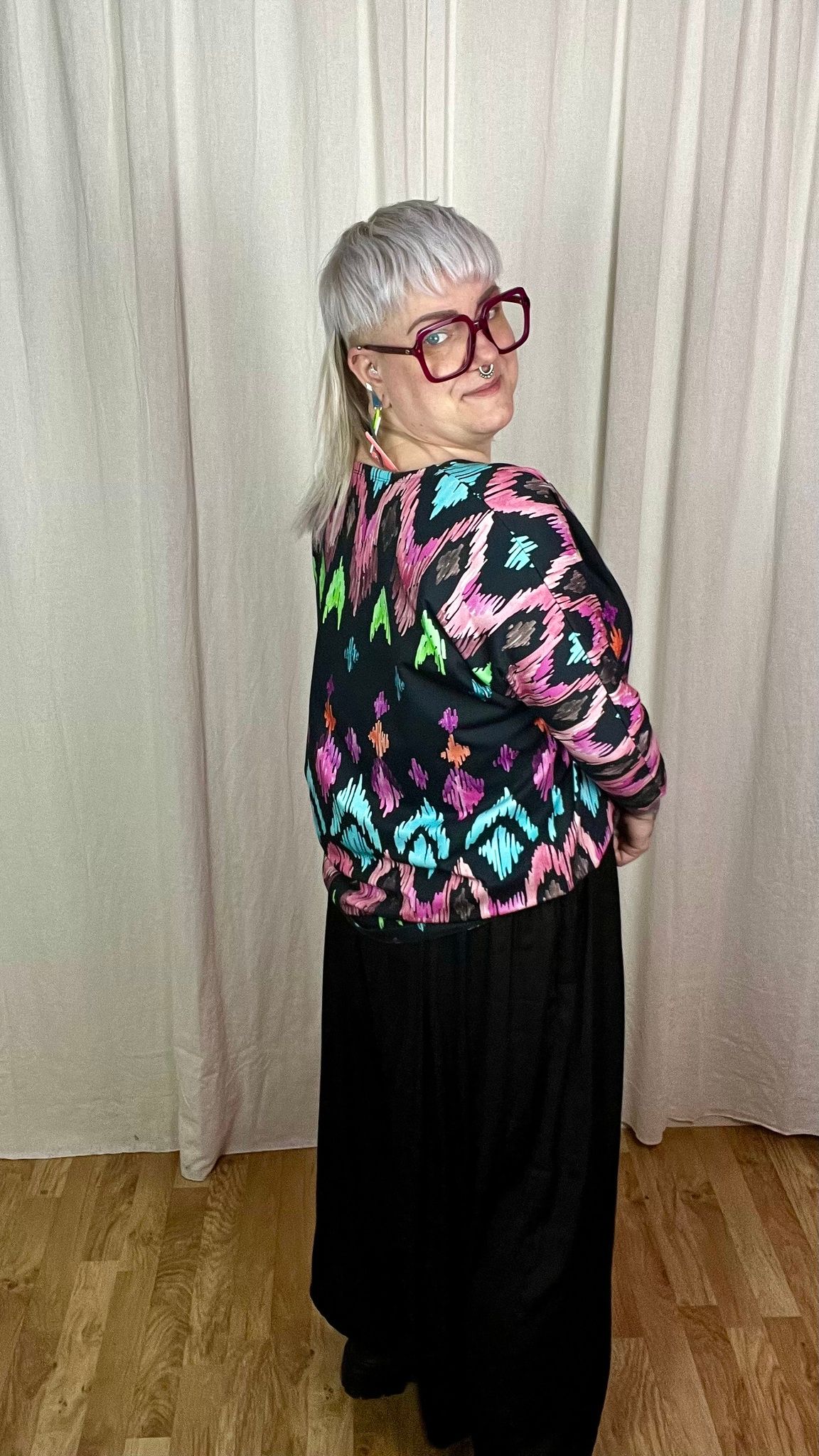Crazy Print Boxy Top & Boxy Crop