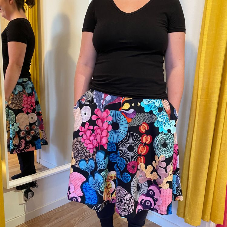 Crazy Print Kjol