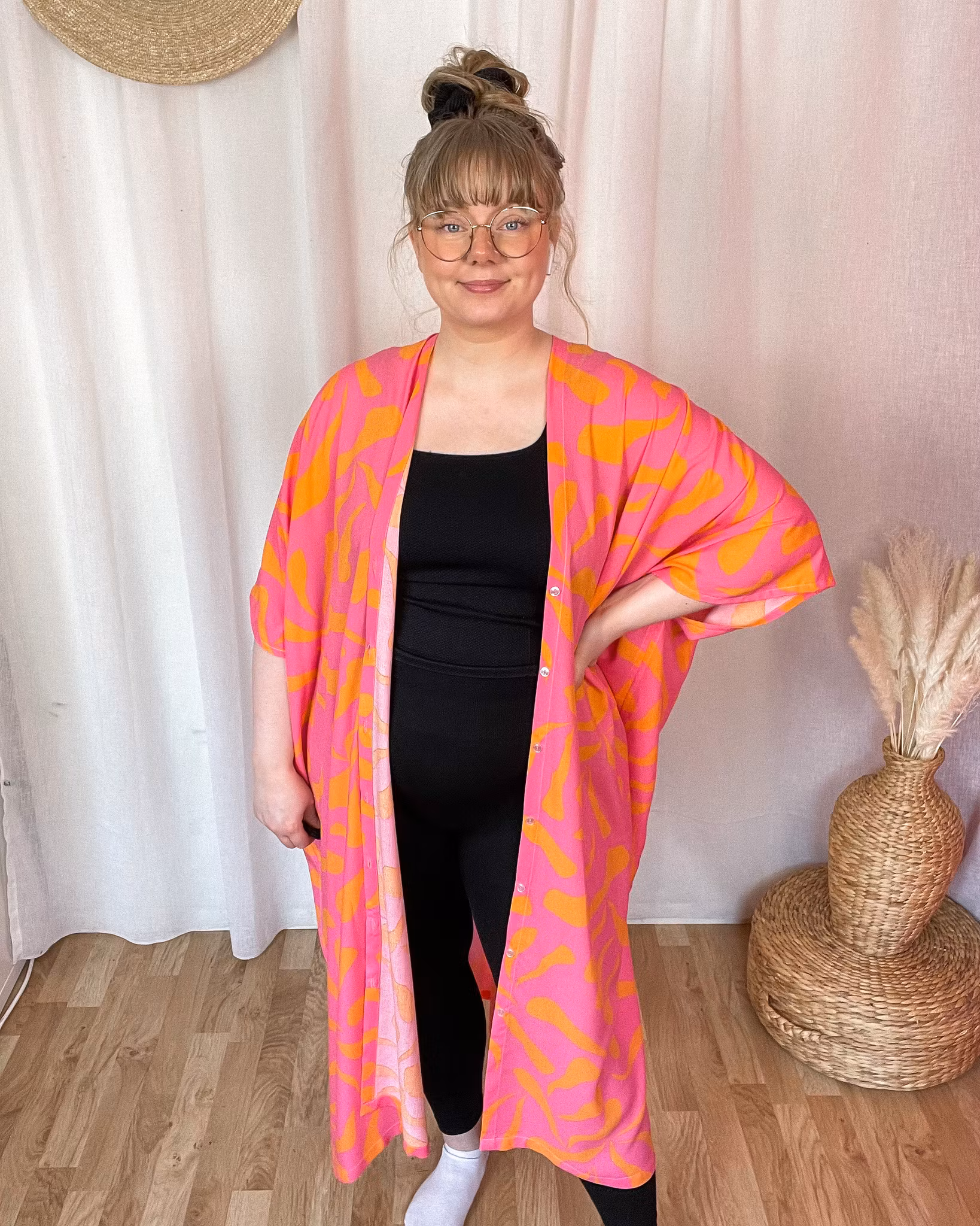 Pink Delight Nya kaftan dress
