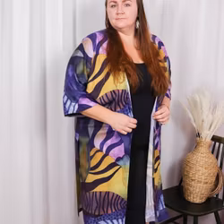 Pink Delight Kaftan med slitsar