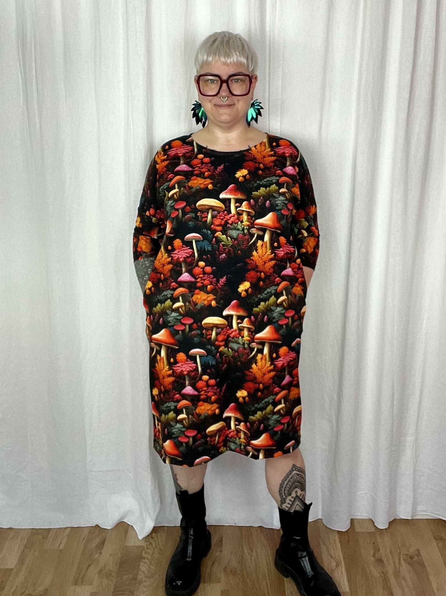 Moody floral Boxtunika
