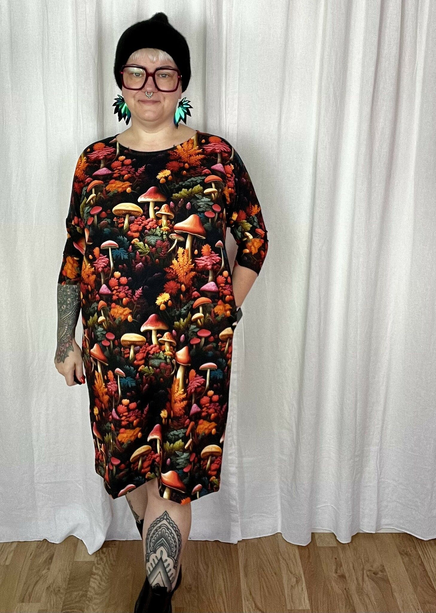 Moody floral Boxtunika