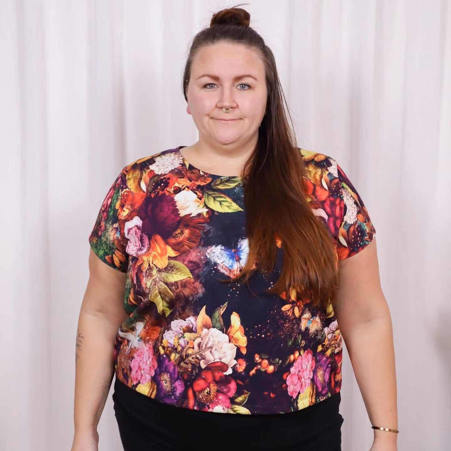 Moody floral T-shirt