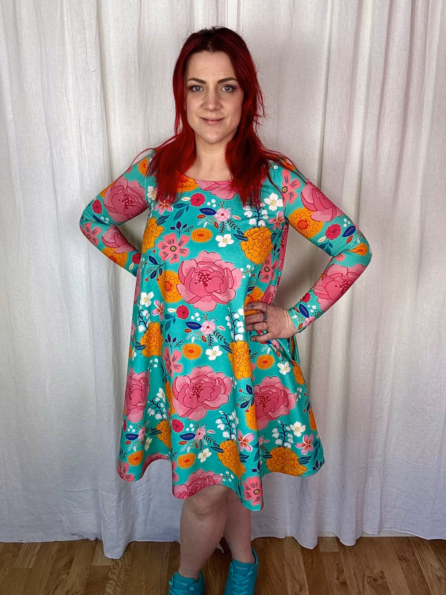 Groovy Rainbow Flow Dress