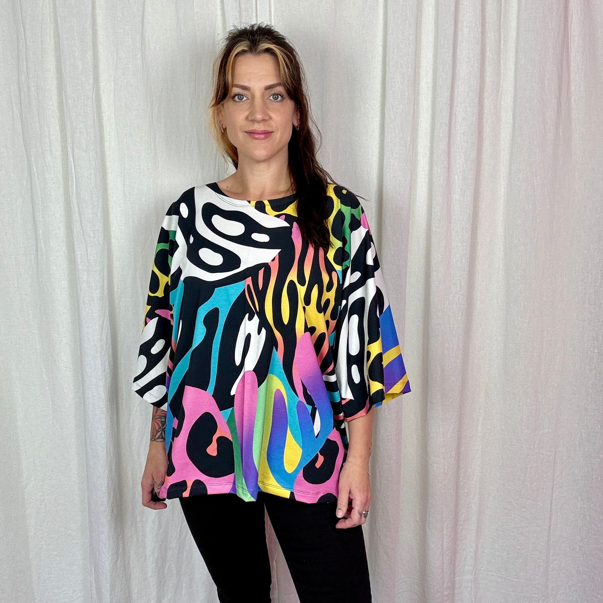 Abstract Inc Kimono Tee