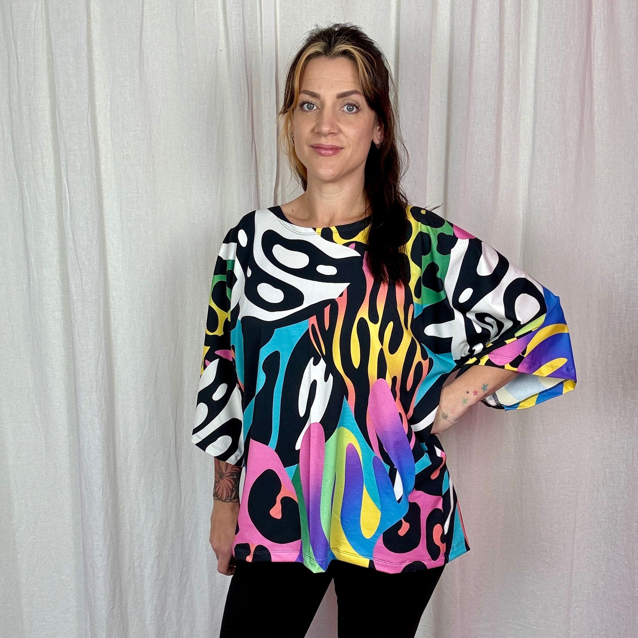 Abstract Inc Kimono Tee