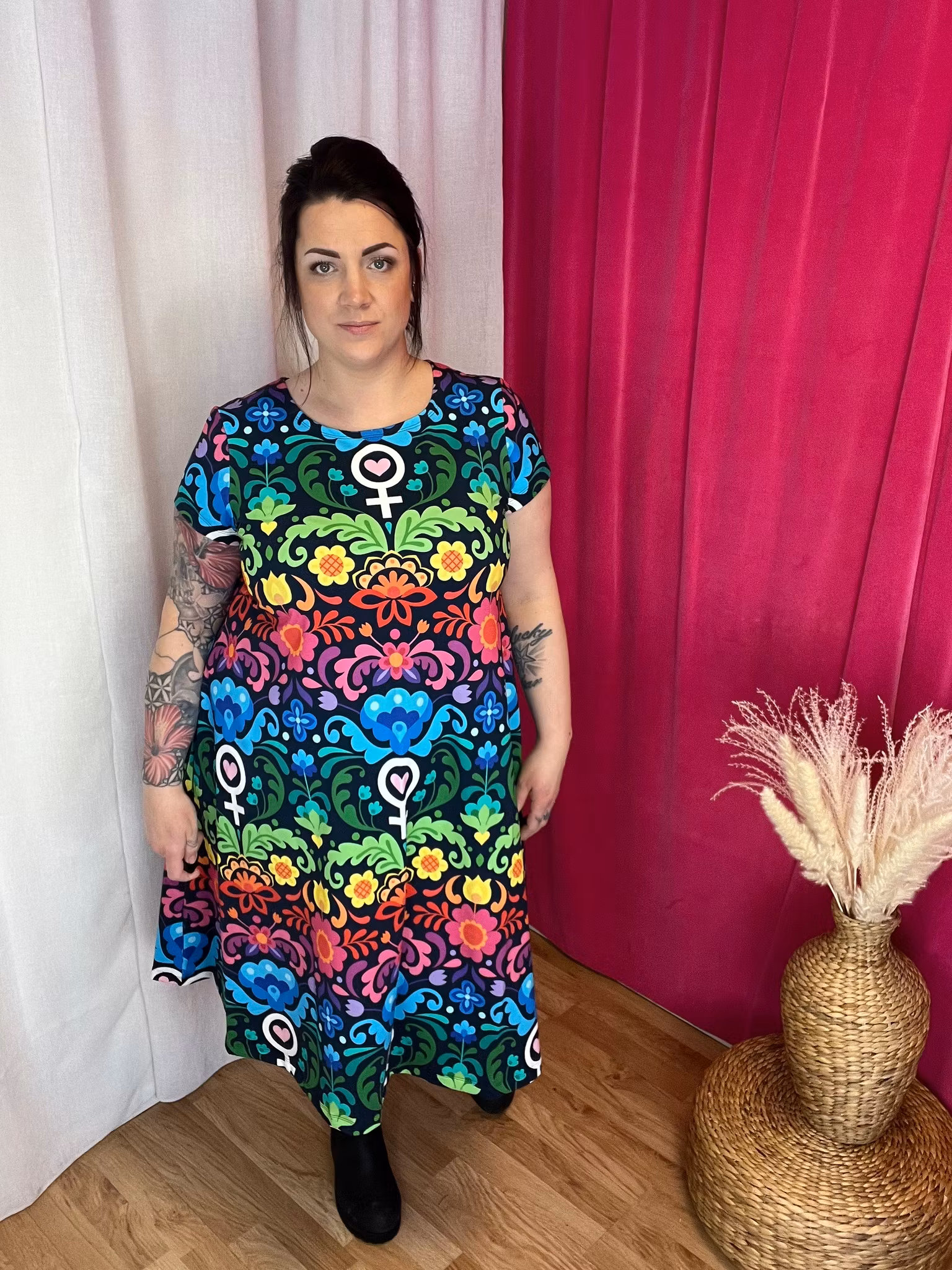 Black Groove Dress