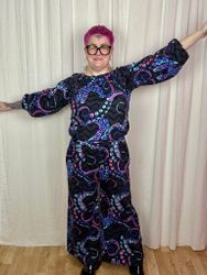 Crazy print All in one suit