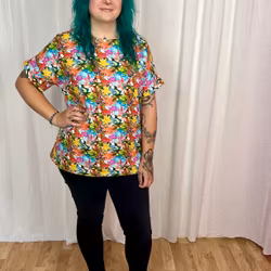 Panter warm yellow/pink Oversized T-shirt