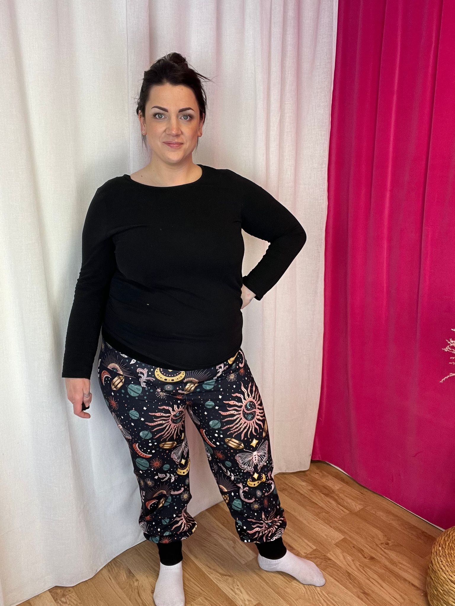 Panter warm yellow/pink Yogabyxa