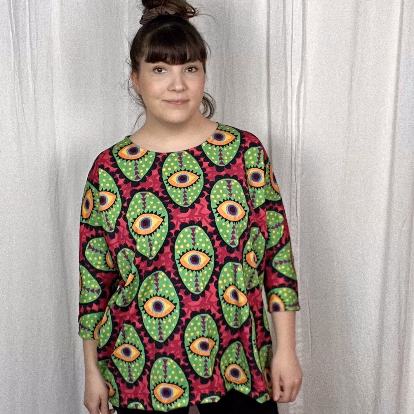 Panter turquoise/pink Boxy Top & Boxy Crop