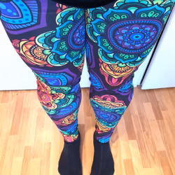 Panter blue/pink Leggings