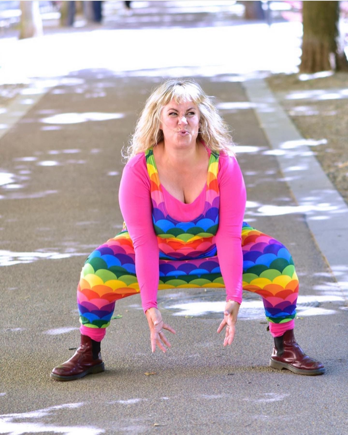Lava gradient rainbow Jumpsuit (alla ärmlängder)