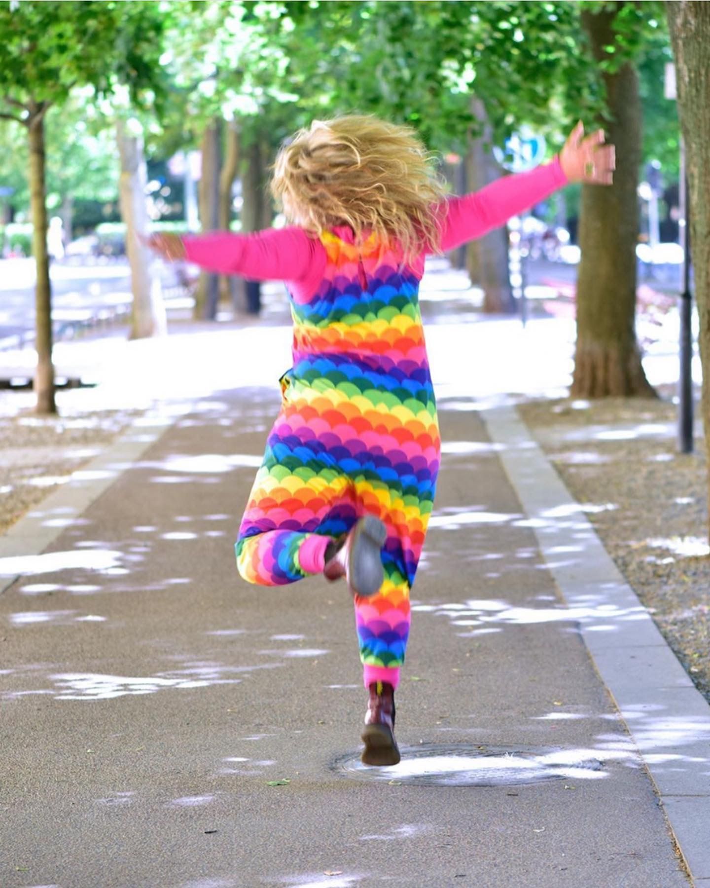 Lava gradient rainbow Jumpsuit (alla ärmlängder)