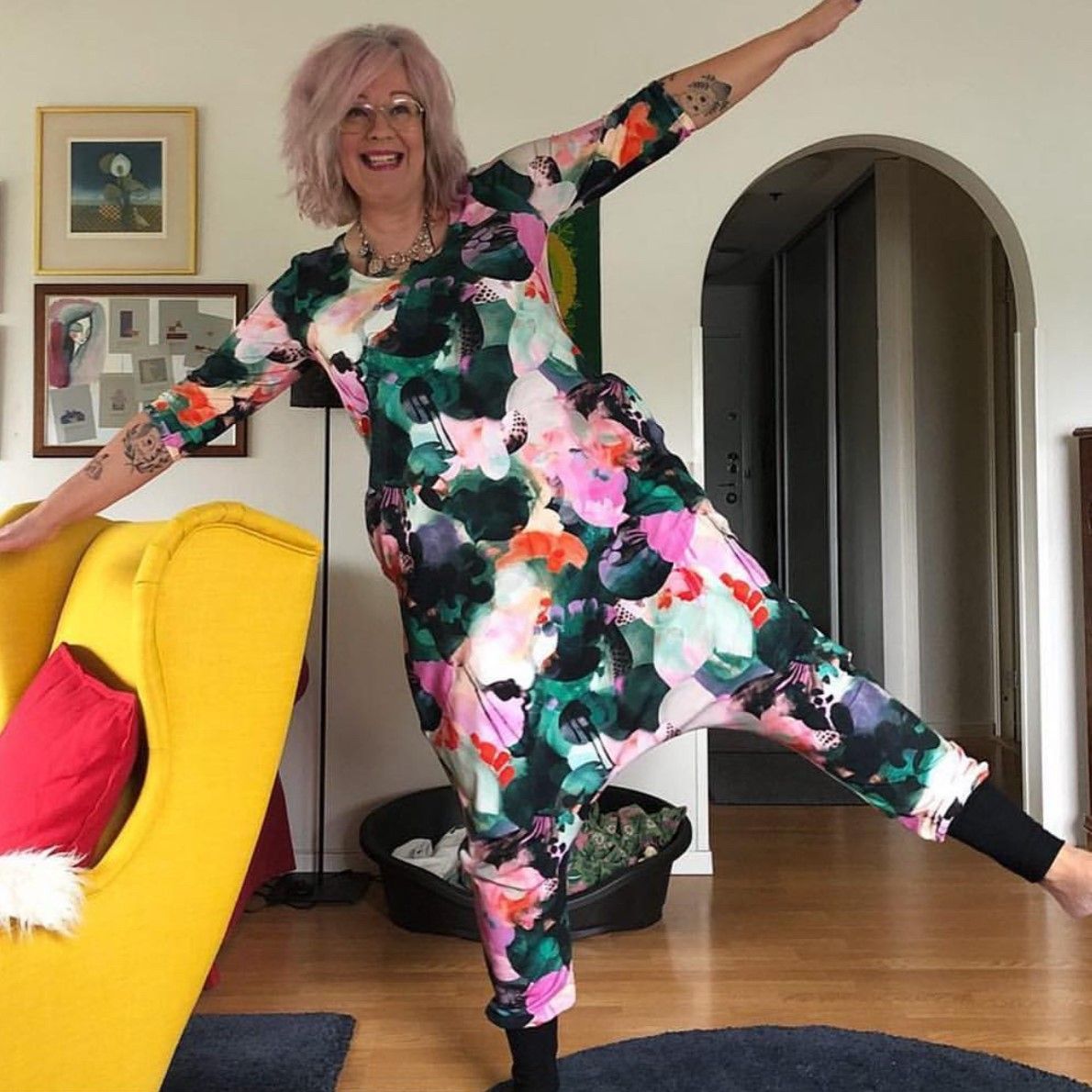 Lava gradient rainbow Jumpsuit (alla ärmlängder)