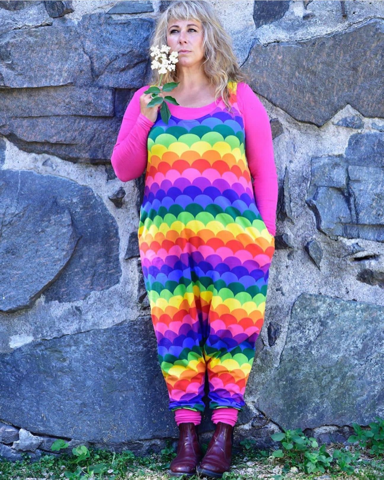 Lava gradient rainbow Jumpsuit (alla ärmlängder)