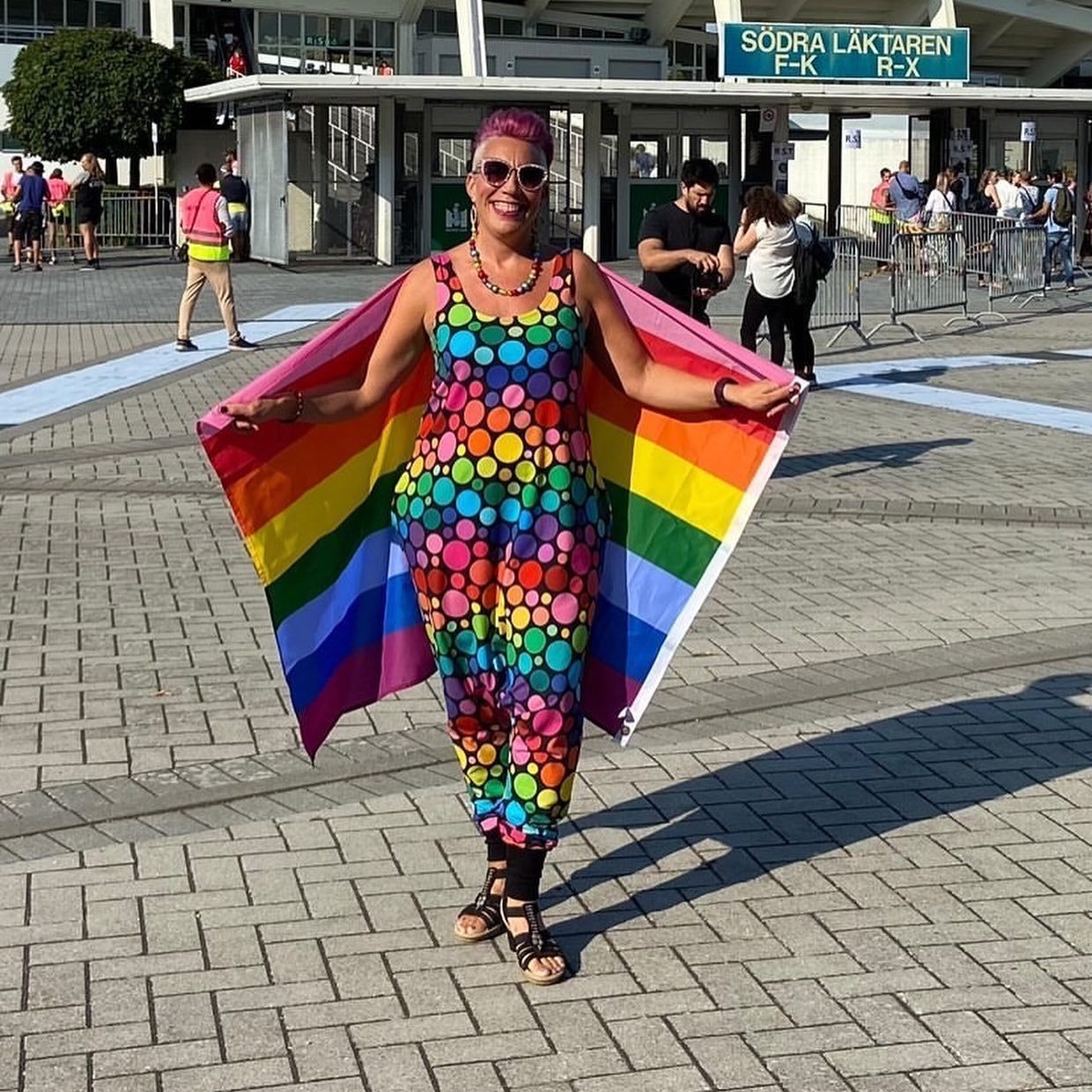 Lava gradient rainbow Jumpsuit (alla ärmlängder)