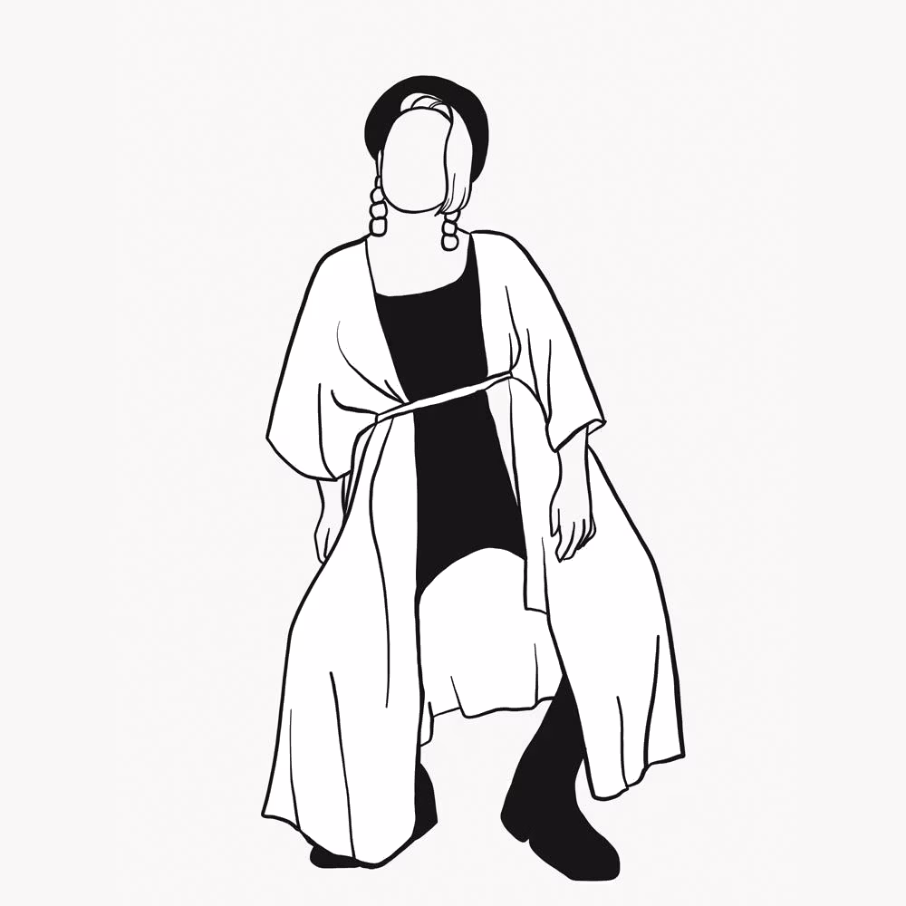 Kaftan med knytband Storyshopping