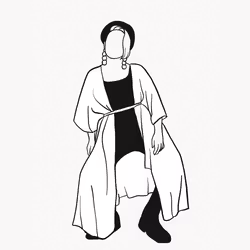 Kaftan med knytband Storyshopping