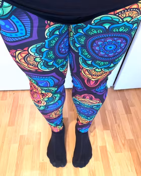 Ornamental Yellow Leggings