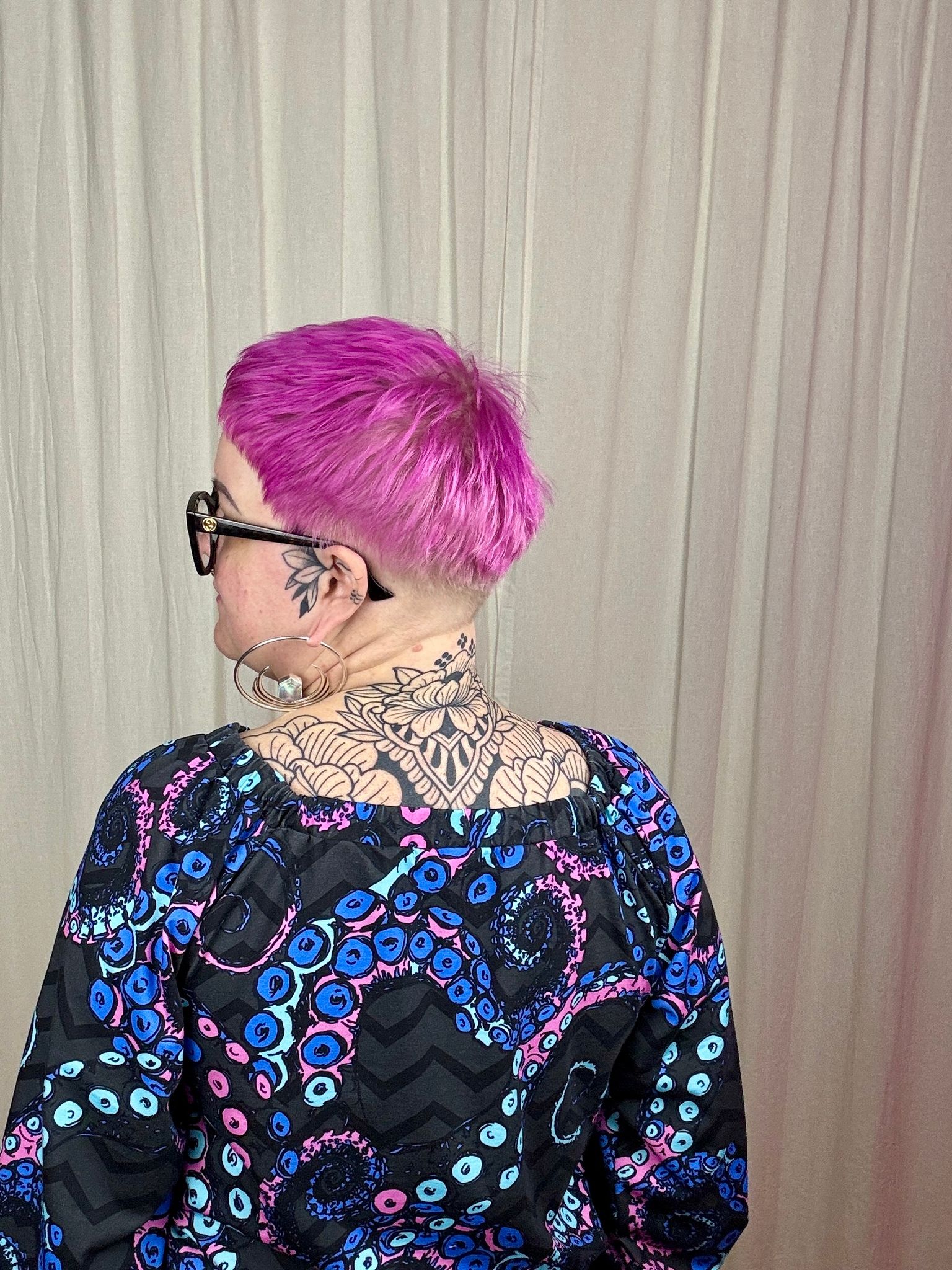 Ornamental Purple All in one suit
