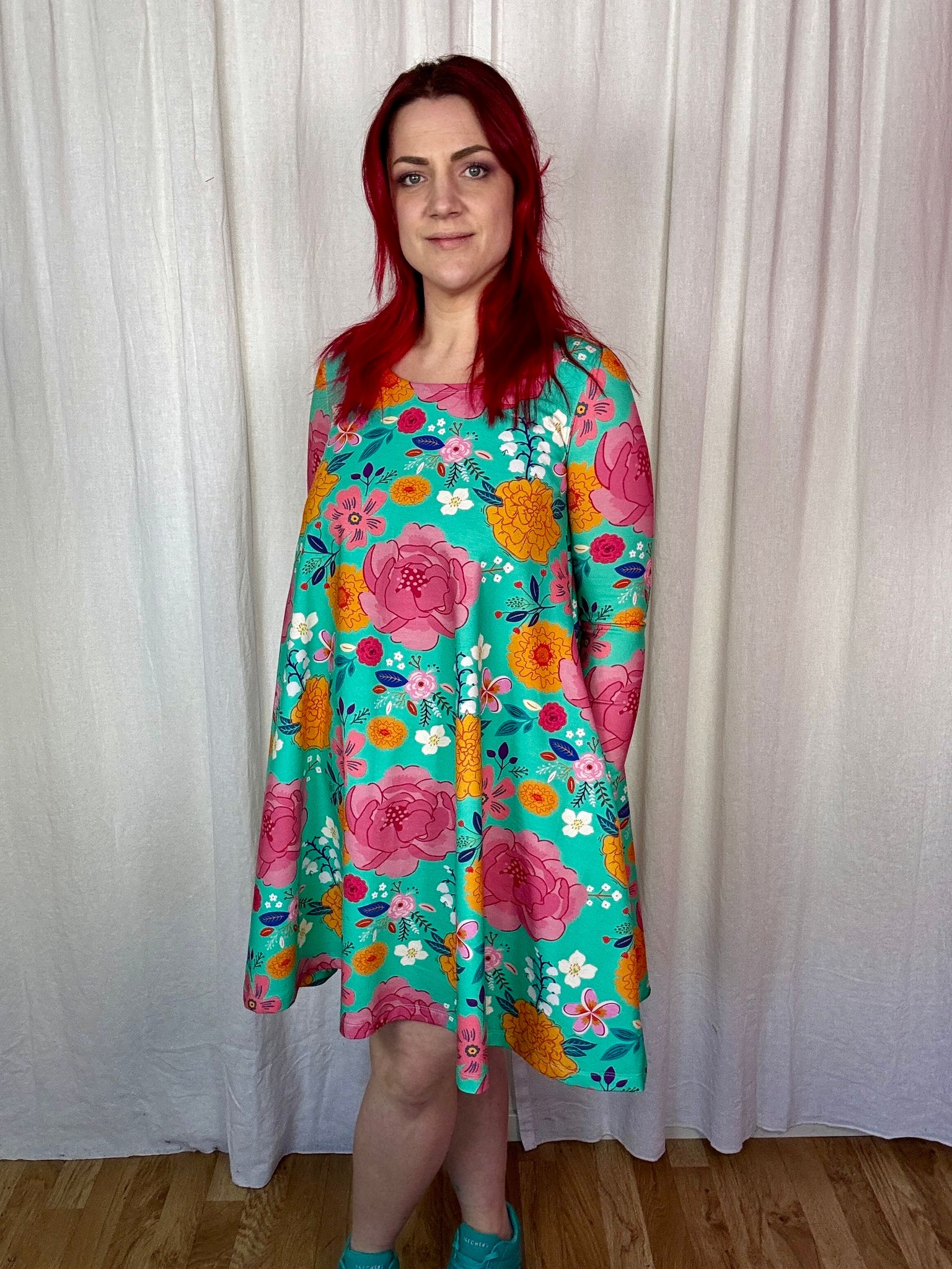 Ornamental Purple Flow Dress